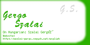 gergo szalai business card